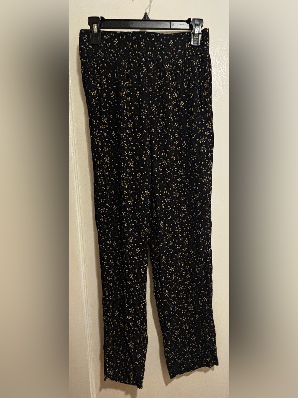 GANNI Floral-Print Crepe Women’s Straight-Leg Pants size 36 US 6